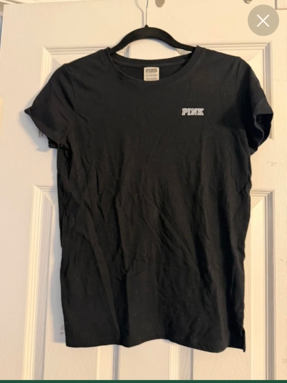 PINK Victorias Secret Black Crewneck Tee